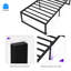 NapQueen Alpha New Metal Platform Bed Frame, Mattress Foundation with Steel Slats-1351470360