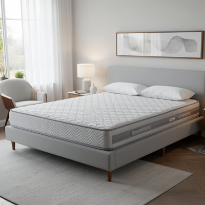 Grand matelas Lape, mousse viscoélastique imprégnée de gel à 3 couches, isolement de mouvement, gris 6 po