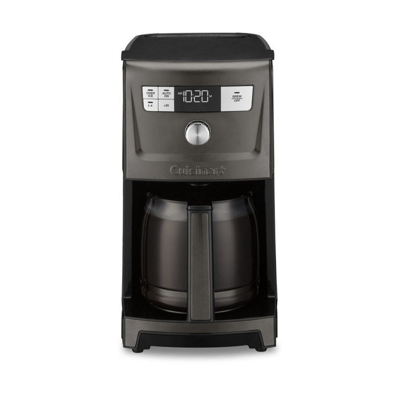 Perfectemp 14-Cup Programmable Coffeemaker, Black/Stainless Steel