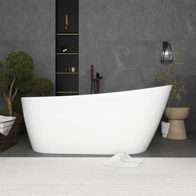 63'' x 31'' Freestanding Soaking Acylic Bathtub