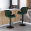 Dequavious Swivel Upholstered Adjustable Height Counter Stool with Metal Frame-657945755