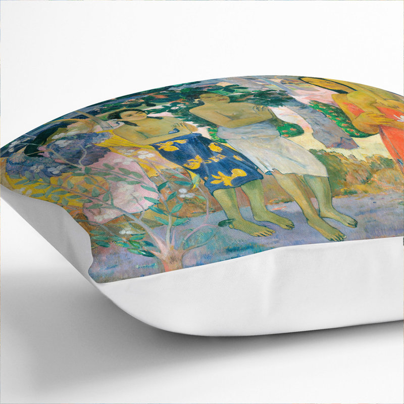 Square Cushion, 40cm H x 40cm W x 15cm D, White