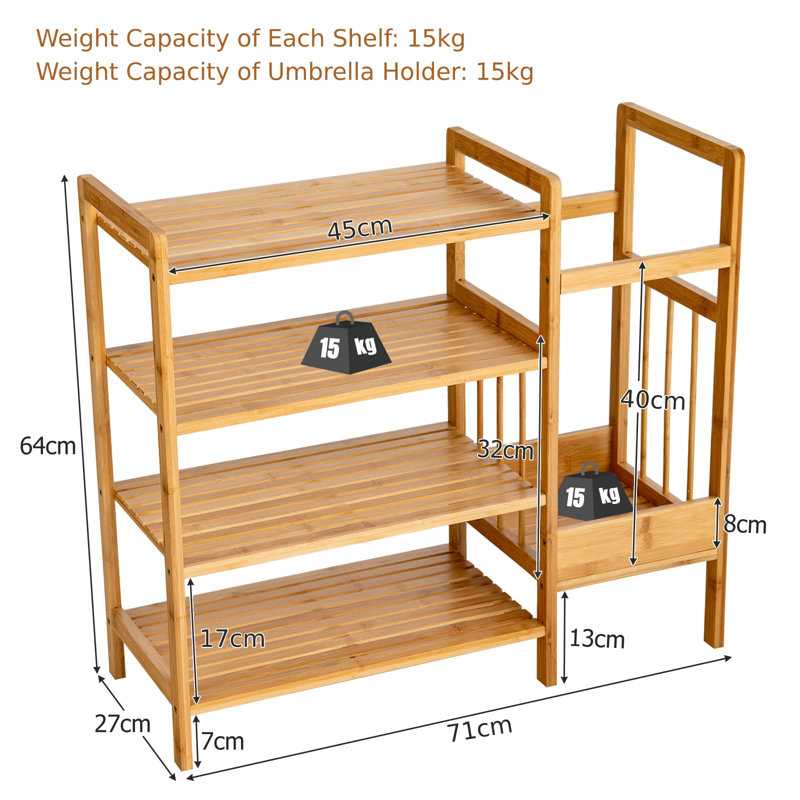 4-Tier 28 Shoe Rack