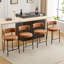 Tabouret 34,25 "H 34,25" avec dossier courbé-2024597762