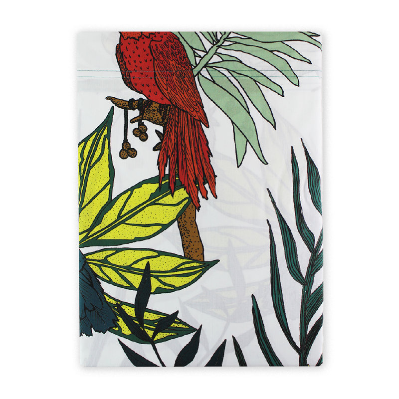 Goodie 80 Thread Count Floral 100% Cotton Flat Sheet
