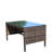 Brown Patio Coffee Table - Clear Glass, 31.15X17.5 Inch, Water Furniture , , 180 Lbs