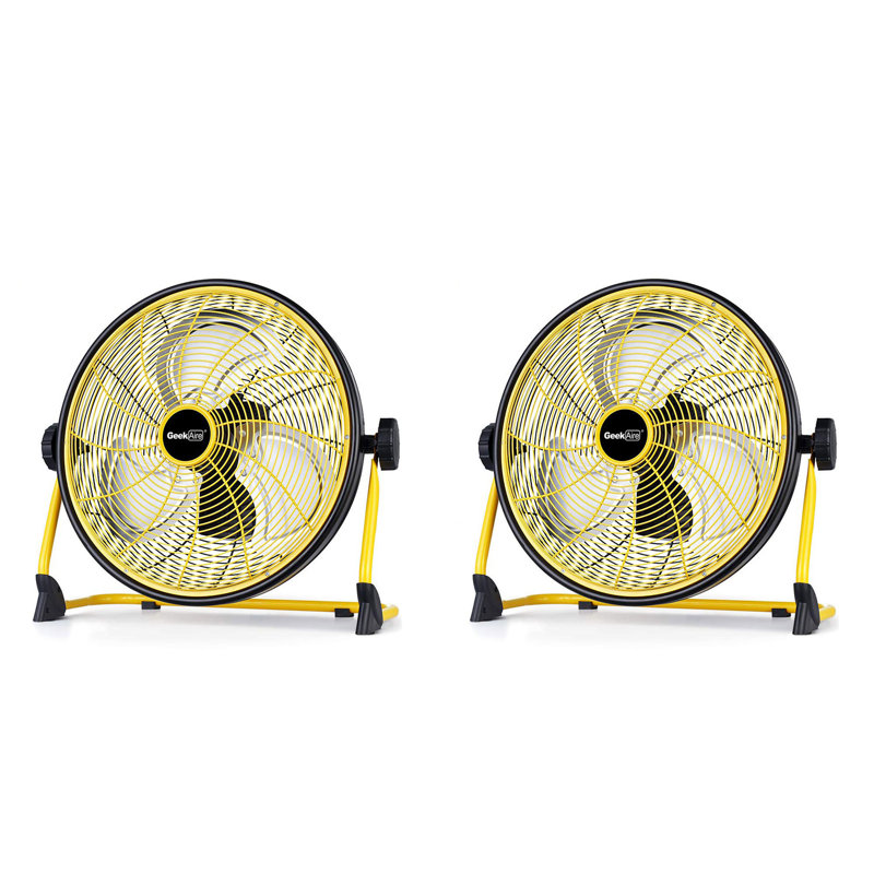 Geek Aire CF2 Outdoor Floor Fan 16 Inch Variable Speed Rechargeable (2 Pack)