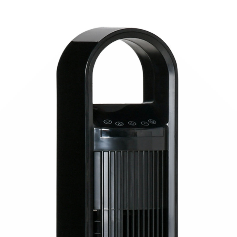 39.25" Tower Fan Cooling For Bedroom With 80° Oscillating, 3 Speed, 12H Timer, LED Sensor Panel, Remote Control, Handle, Black