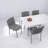 Modern Polypropylene Stackable Armchair, Indoor/Outdoor Use (Set of 4)-1201035691