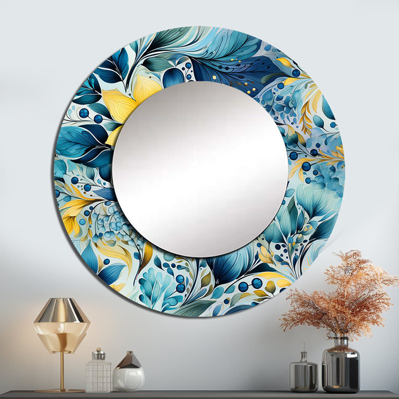 Rhae Watercolor Dreams Paisley, 23 po x 23 po, Rond