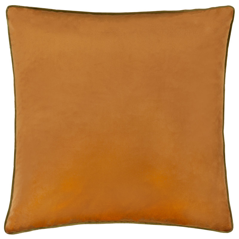 Meridian Square Cushion, Orange, Feather, Square 55cm