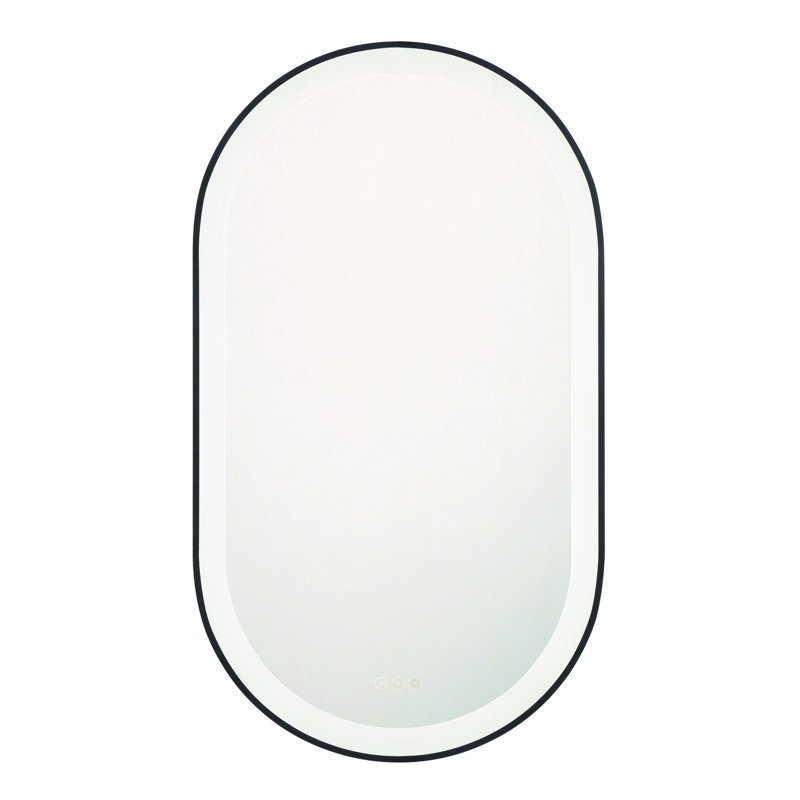 Sara 42" LED Mirror, Black