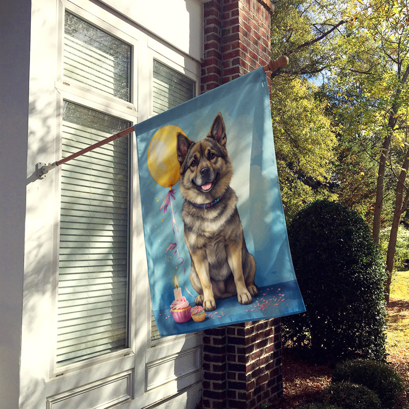 Drapeau «Happy Birthday House», Elkhound norvégien