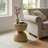 Solid Pine Wood End Table-1605523562
