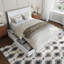 Lit plateforme en bois massif Jeinny avec pied de lit et tiroirs de rangement assortis-1435233023-1435233016