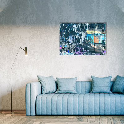 Élégante peinture décorative en verre trempé de 19,7 po x 27,6 po | 100% verre trempé, épaisseur: 0,16 pouce | Parfait pour la décoration intérieure, le salon et le bureau | Superbe œuvre d'art avec une esthétique moderne