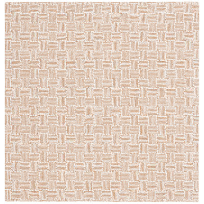 Tunis Hand Tufted Wool Pile And Cotton With Latex Checkered Rug