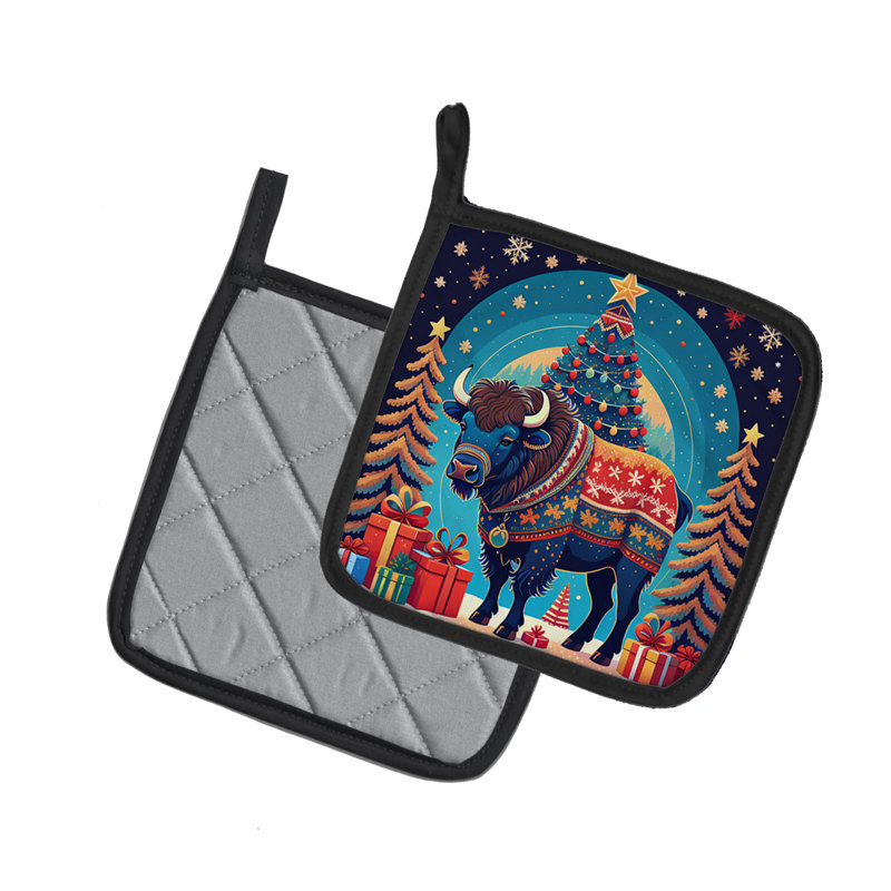 Paire de poignées Buffalo Christmas
