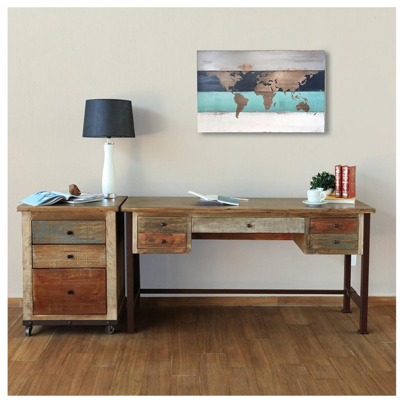 Jarika Solid Wood Computer Desk