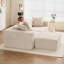 Canapés modulaires | Canapé modulaire moderne en forme de L, sans assemblage, pour la chambre à coucher salon | Beige | Mousse et ressort-1525471495