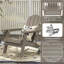 Chaise Adirondack pliante Hdpe pour l'extérieur avec porte-gobelet (ensemble de 6)-782023086