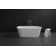 Kingston Brass Arcticstone 60-Inch Solid Surface Oval Double Ended Freestanding Tub with Drain