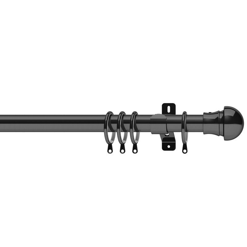 2.8cm Curtain Track/Rail, Graphite, 150cm