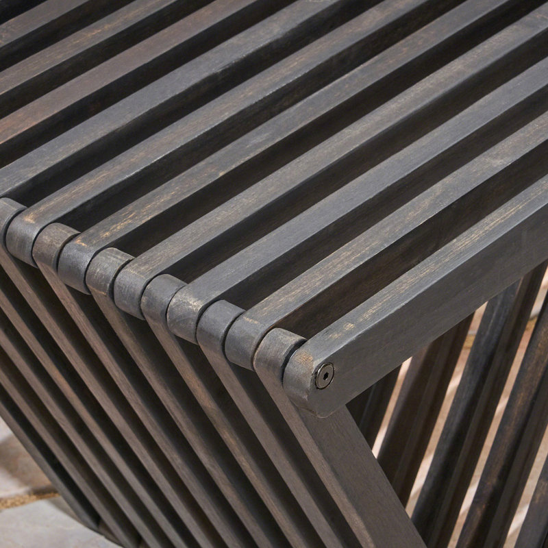 Modern Triangular Design Bench, Mudroom Bench
