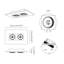 Marc 2 - Light 16.5354" Cluster Square / Rectangle LED Flush Mount