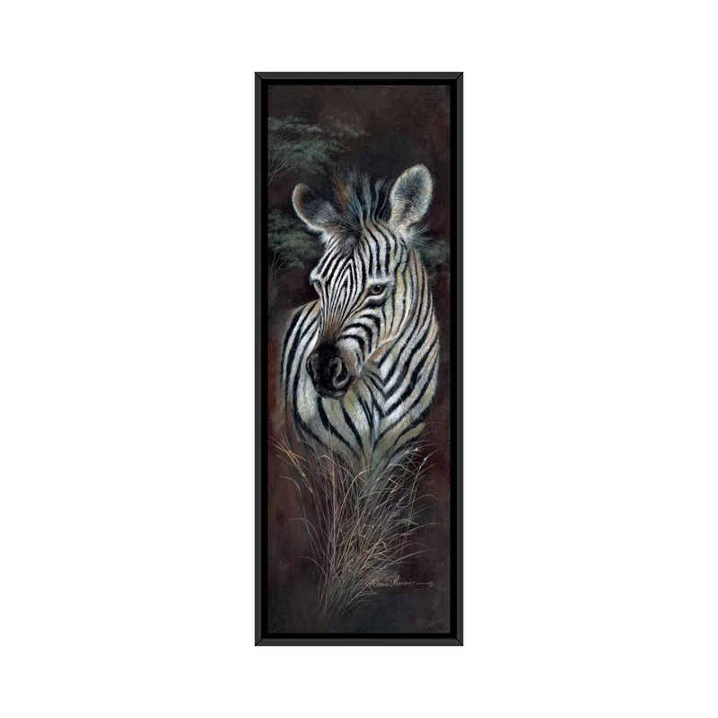 Innocence rayée - peinture panoramique, H 48 po x l 16 po x P 1,5 po