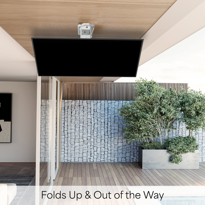 Support de plafond rabattable pour téléviseurs de 23 po à 55 po (série Mount-e-fd55), Blanc