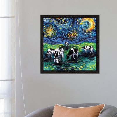 Starry Starry Pasture - Painting on Canvas