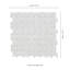 Carreau de mosaïque de plancher et de mur en porcelaine matte 12 po x 12 po Moonlite Weave