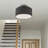 Beyukaga Fabric Semi Flush Mount-224462295
