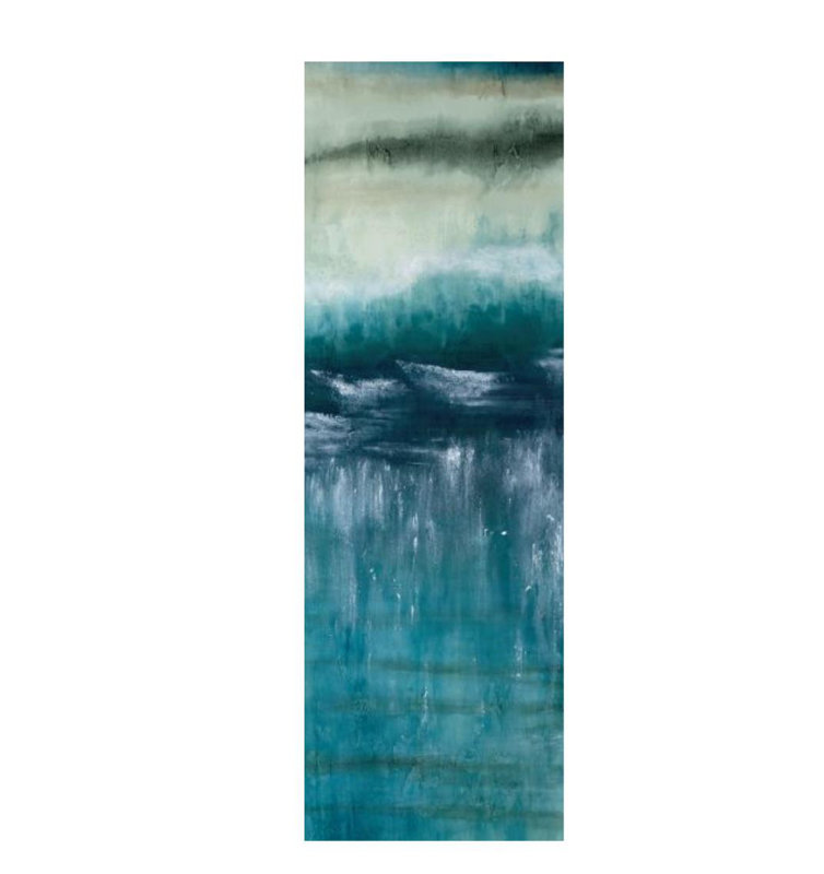 «Oceana III» par Barclay Butera, impression sur toile tendue, H 72 po x l 24 po x P 1,5 po, Image au pinceau gel