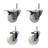 Swivel 5/8 Inch Threaded Stem Caster Set 2 Total Lock Brakes
