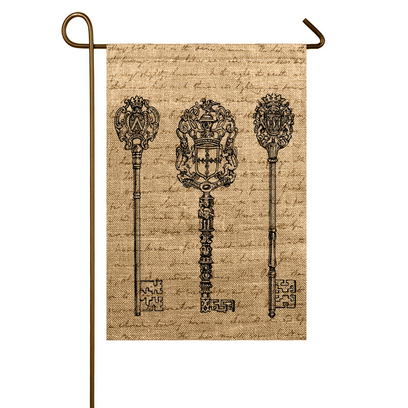 Drapeau de jardin keys