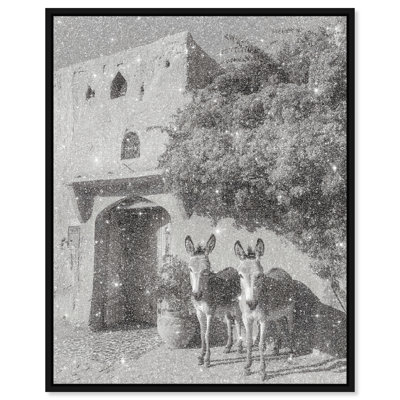 Morning Wait BW Graphic Art Canvas