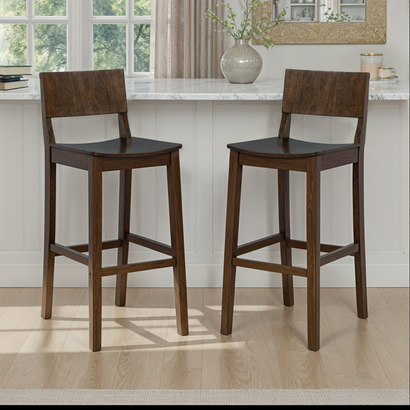 Tabouret de bar 30 po Yalingup, Tabouret de bar (siège d'une hauteur de 30,5 po), Noyer