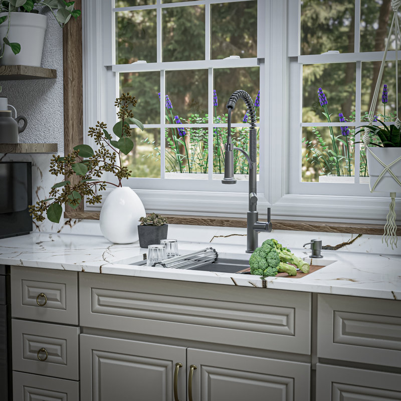 Elite 30'' Stainless Steel Undermount Single Bowl Kitchen Sink