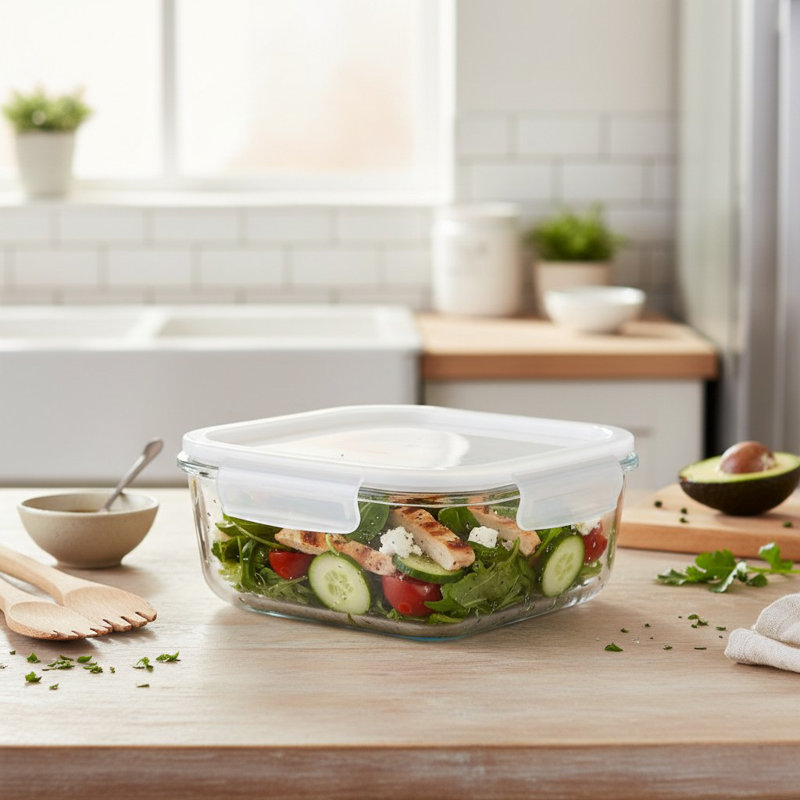 35 Oz Square Food Storage Container, 35 oz