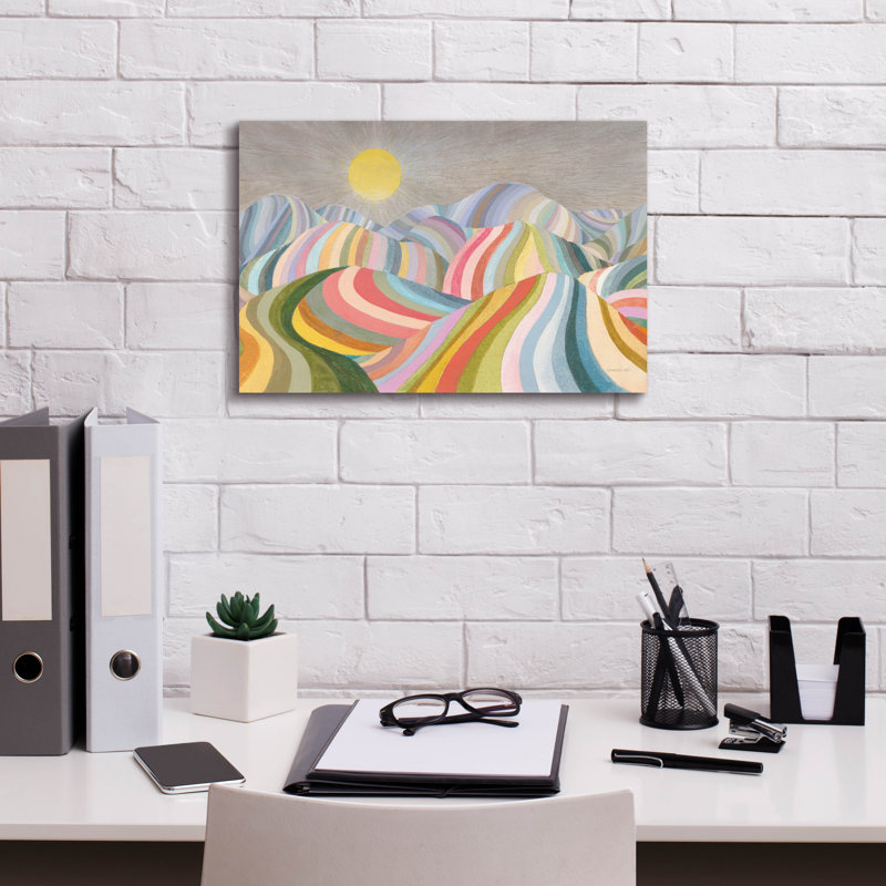 «The Hills Roll On» par Danhui Nai, art mural sur toile, H 12 po x l 18 po