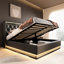 Lit tapissier noir Pu-1232131232-1202773172