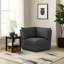 Chaise d'angle rembourrée Barely Black-118107063