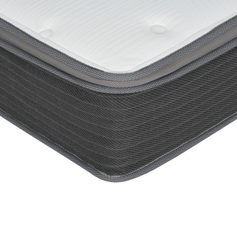 Plush Hybrid Mattress In A Box, Pocket Spring And Gel-Infused Memory Foam Mattress, Pressure Relief, Cooling Technology, 8"