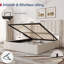 Modern Upholstered Storage Bed With Hydraulic Lift-Up Storage-132043110-132043112