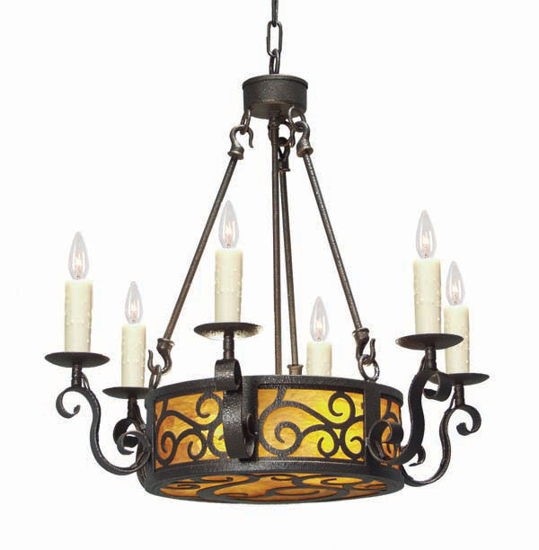 Delano 8 - Light Chandelier, Copper Rust Premium, Faux Alabaster
