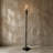 Candle Holder Black H 22.04" & Dia 3.9"-110605804