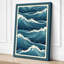 Ocean Waves Japandi - Wrapped Canvas-1198756721-1198756735