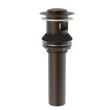 Push Pop-Up Bathroom Sink Drain with Overflow Holes